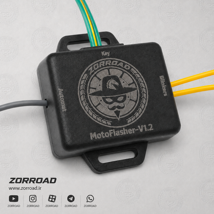 کیت جفتراهنمای موتورسیکلت ZORROAD مدل MotoFlasher